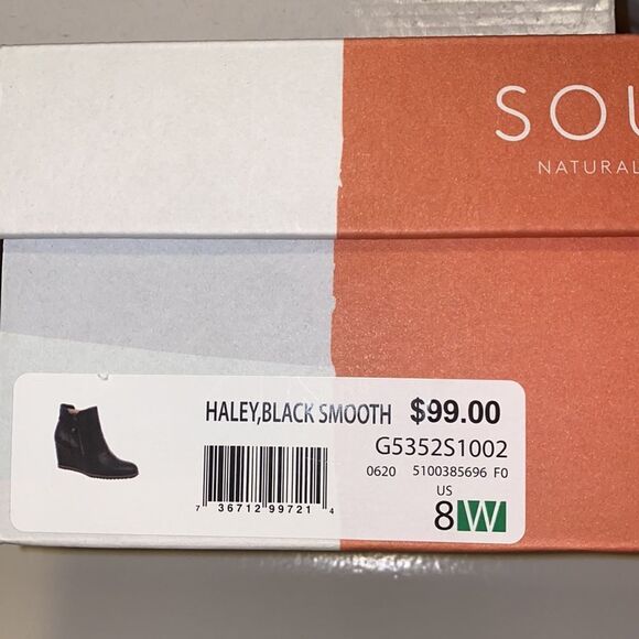 ✨ SOUL NATURALIZER
HALEY WOMENS ZIPPER ANKLE WEDGE BOOTS✨ - Picture 8 of 9